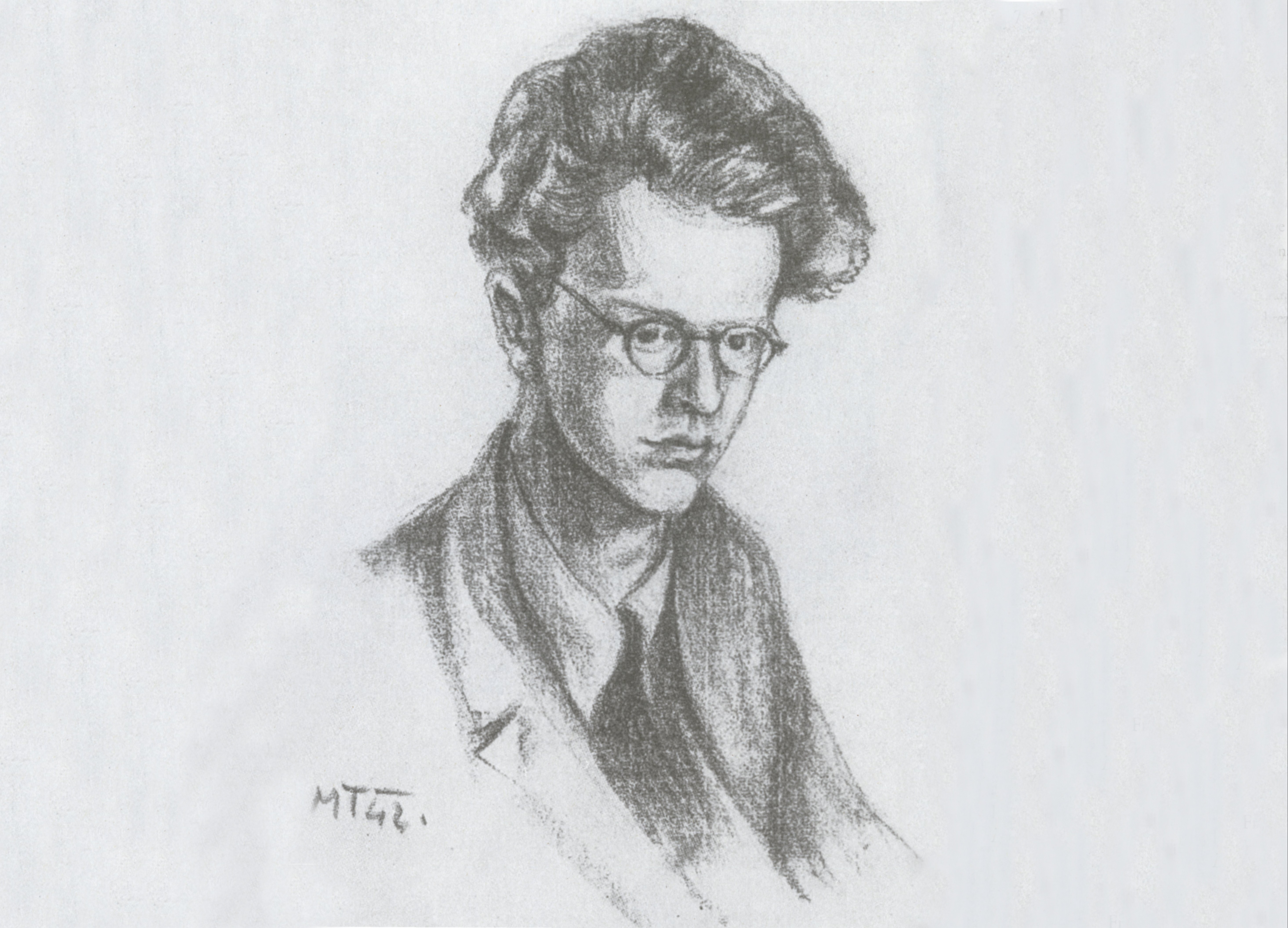 France Balantič po upodobitvi Marijana Tršarja leta 1942, Dom in svet, 1944.